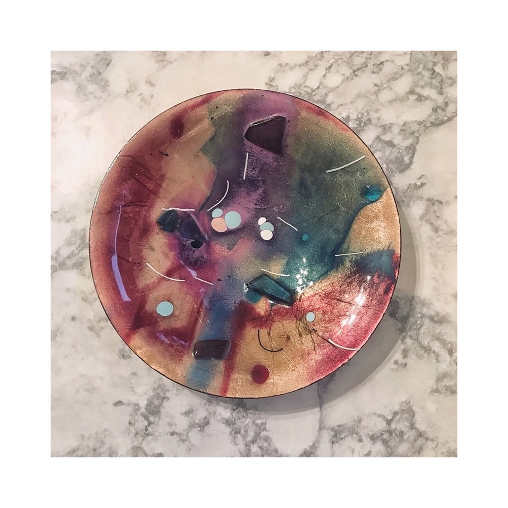 MCM Decor Catchall Vanity Bowl Signed by artist